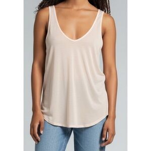 Project Social T Medium Oyster Pink Coco Tank Top